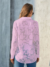 Load image into Gallery viewer, Full Size Collared Neck Long Sleeve Shirt Plus Size