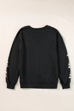 Load image into Gallery viewer, Letter Graphic Bow Long Sleeve Sweatshirt