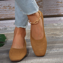 Load image into Gallery viewer, Square Toe Flat Slip-Ons