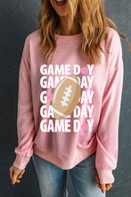 Load image into Gallery viewer, GAME DAY Round Neck Long Sleeve Sweatshirt