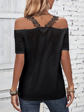 Load image into Gallery viewer, Full Size Lace Detail Short Sleeve T-Shirt