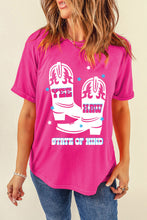 Load image into Gallery viewer, Graphic Round Neck Short Sleeve T-Shirt