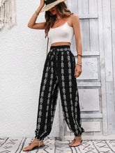 Load image into Gallery viewer, Tied Printed High Waist Pants