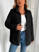 Load image into Gallery viewer, Ivy Lane Zip Up Long Sleeve Fuzzy Jacket