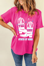 Load image into Gallery viewer, Graphic Round Neck Short Sleeve T-Shirt