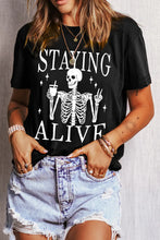 Load image into Gallery viewer, Graphic Round Neck Short Sleeve T-Shirt