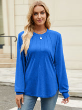 Load image into Gallery viewer, Round Neck Long Sleeve T-Shirt