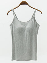 Load image into Gallery viewer, Full Size Adjustable Strap Modal Cami with Bra
