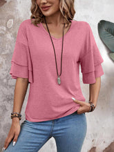 Load image into Gallery viewer, V-Neck Half Sleeve Blouse