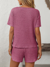 Load image into Gallery viewer, Mandy V-Neck Short Sleeve Top and Shorts Set