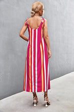 Load image into Gallery viewer, Striped Scoop Neck Cami Dress
