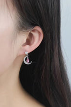 Load image into Gallery viewer, 2 Carat Moissanite 925 Sterling Silver Moon & Star Earrings