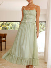 Load image into Gallery viewer, Devine Frill Ruffled Hem Midi Cami Dress