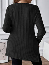 Load image into Gallery viewer, Plus Size Square Neck Long Sleeve Top