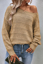 Load image into Gallery viewer, Boat Neck Dropped Shoulder Sweater