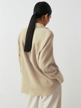 Load image into Gallery viewer, Textured Collared Neck Long Sleeve Shirt