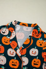 Load image into Gallery viewer, Pumpkin Printed Short Sleeve Top and Pants Lounge Set