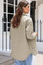 Load image into Gallery viewer, Snap Down Collared Winter Coat