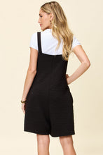 Load image into Gallery viewer, Double Take Full Size Texture Square Neck Romper