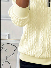 Load image into Gallery viewer, Texture Half Zip Long Sleeve Sweatshirt