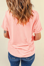 Load image into Gallery viewer, Heart Round Neck Short Sleeve T-Shirt