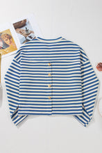 Load image into Gallery viewer, Stripe Chest Pocket Notched Top