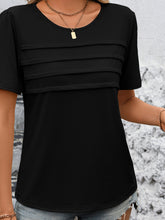 Load image into Gallery viewer, Round Neck Short Sleeve Top