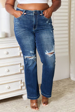 Load image into Gallery viewer, Judy Blue Full Size Mid Rise Hand Sand & Destroy Bootcut Jeans
