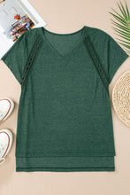 Load image into Gallery viewer, Heathered V-Neck Short Sleeve T-Shirt