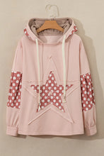 Load image into Gallery viewer, Drawstring Star Long Sleeve Hoodie