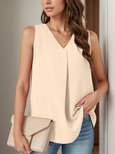 Load image into Gallery viewer, Full Size Ruched V-Neck Tank