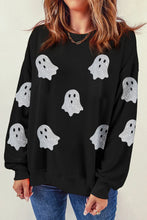 Load image into Gallery viewer, Glitter Round Neck Long Sleeve Sweatshirt