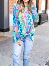 Load image into Gallery viewer, Cutout Round Neck Long Sleeve T-Shirt