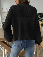 Load image into Gallery viewer, Heart Button Down V-Neck Long Sleeve Cardigan