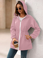 Load image into Gallery viewer, Ivy Lane Outdoor Waterproof Long Sleeve Hooded Windbreaker
