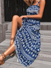 Load image into Gallery viewer, Printed Square Neck Sleeveless Maxi Dress