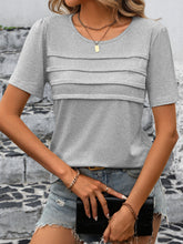 Load image into Gallery viewer, Round Neck Short Sleeve Top