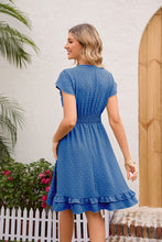 Load image into Gallery viewer, Swiss Dot Cap Sleeve Dress