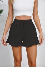 Load image into Gallery viewer, Full Size Drawstring Ruffle Hem Shorts