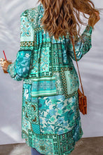Load image into Gallery viewer, Printed Button Up Long Sleeve Cardigan