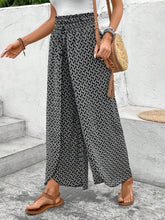 Load image into Gallery viewer, Tied Printed Wide Leg Pants