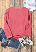 Load image into Gallery viewer, Valentine's Day LOVE Round Neck Long Sleeve Sweatshirt
