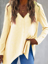 Load image into Gallery viewer, Full Size V-Neck Long Sleeve T-Shirt