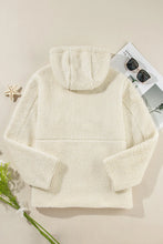 Load image into Gallery viewer, Drawstring Zip Up Long Sleeve Hooded Jacket