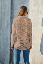 Load image into Gallery viewer, Full Size Collared Neck Long Sleeve Shirt Plus Size
