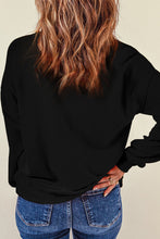 Load image into Gallery viewer, Letter Graphic Round Neck Long Sleeve Sweatshirt
