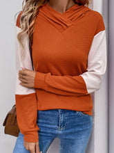 Load image into Gallery viewer, Perfee Contrast Long Sleeve Hoodie