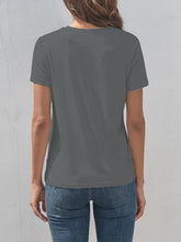 Load image into Gallery viewer, Dragonfly Graphic Round Neck Short Sleeve T-Shirt