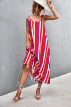 Load image into Gallery viewer, Striped Scoop Neck Cami Dress