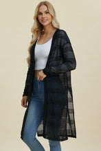 Load image into Gallery viewer, Double Take Full Size Open Front Longline Cardigan
